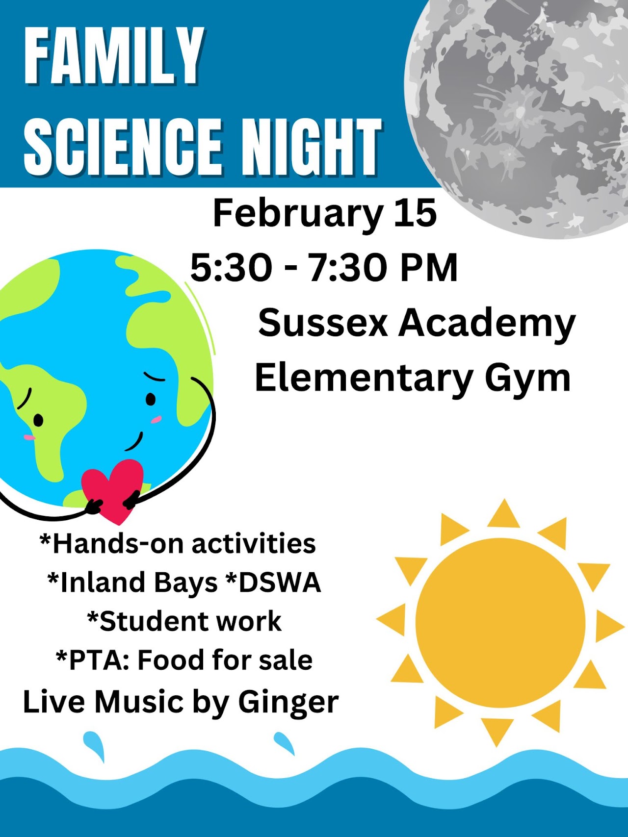 Blue Earth Science Night Poster